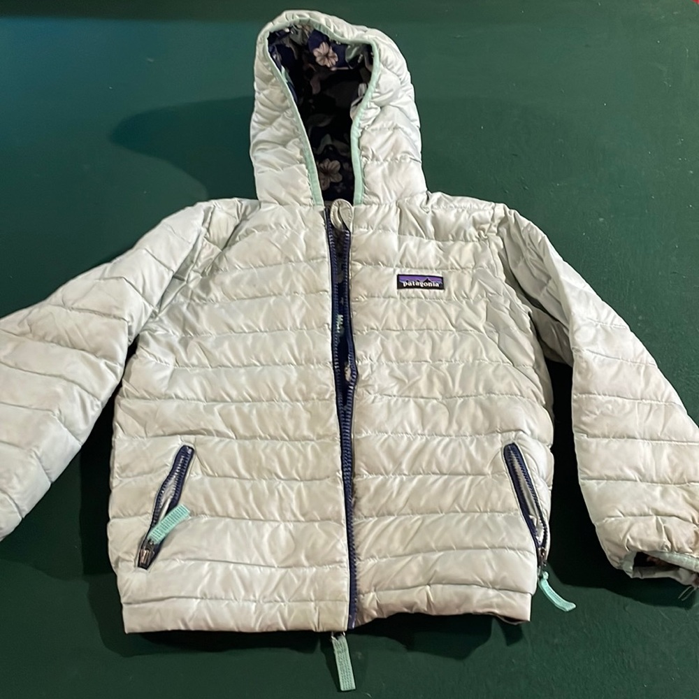 Reversible 5T Patagonia kids winter down jacket